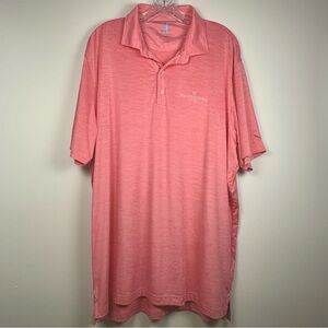 johnnie-O Featherweight Polo Shirt XL — Coral Pink Watersound Club Golf Logo